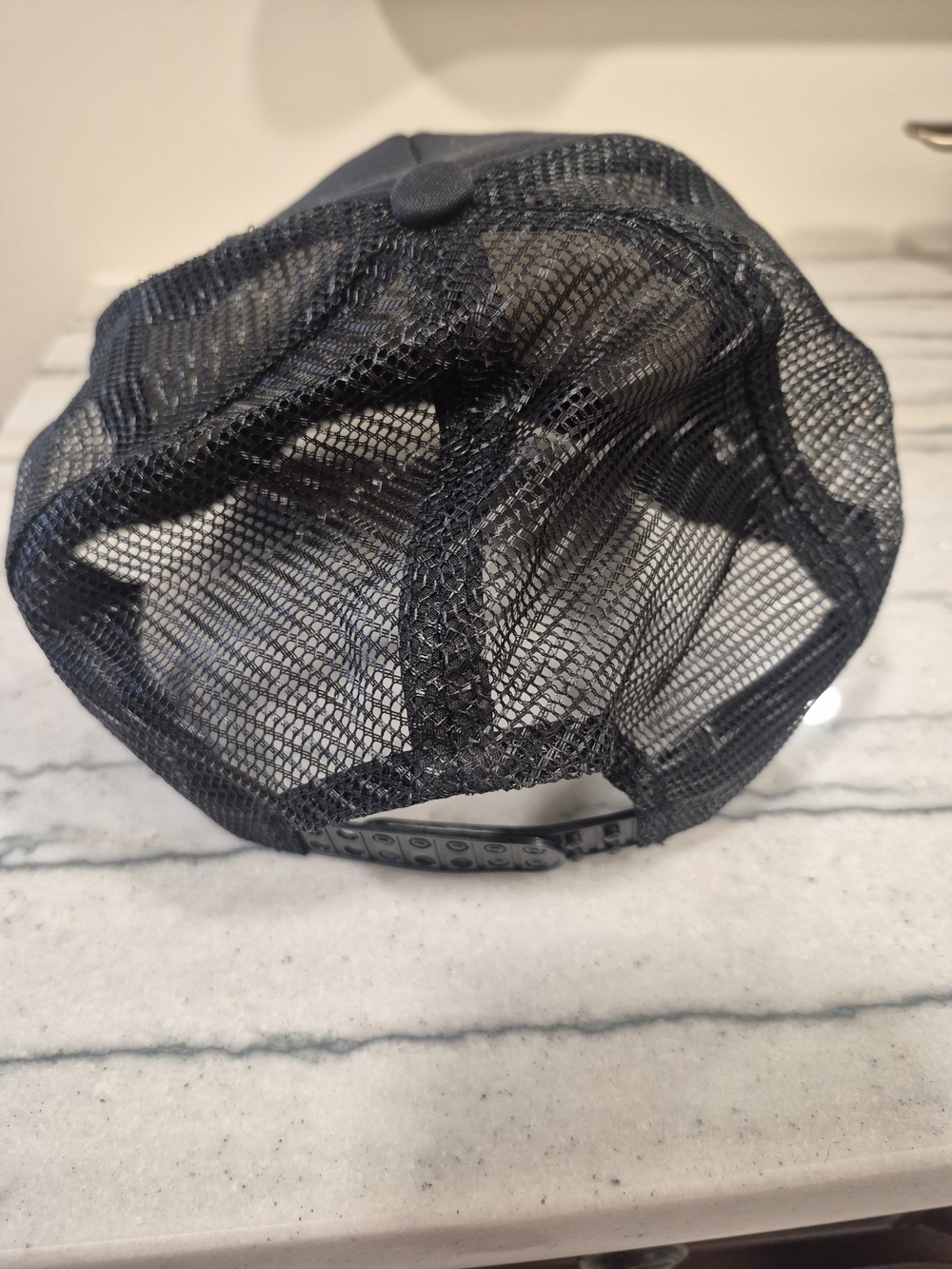Black Baseball Hat with Gold Pineapple TRIBE Print - Picture 2 of 3